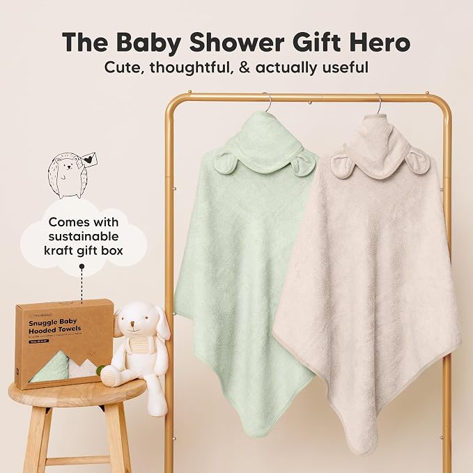 KeaBabies 2-Pack Hooded Baby Towels - Image 8
