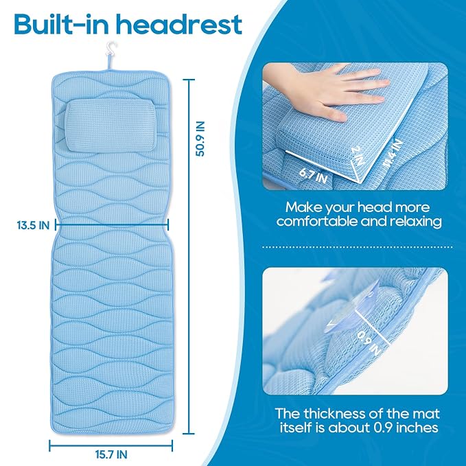 OMYSTYLE Full Body Bath Pillow, Bath Pillows - Image 5