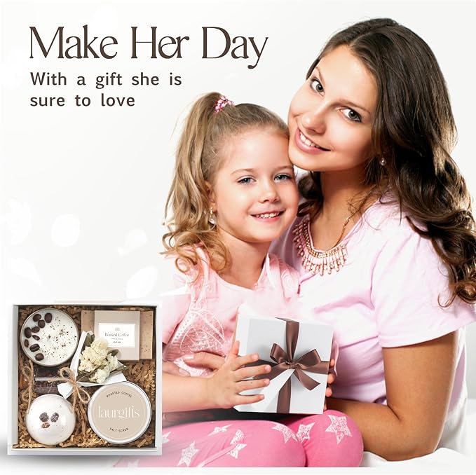 Mothers Day Spa Box for Women – Coffee Scented Candle Set - Image 3