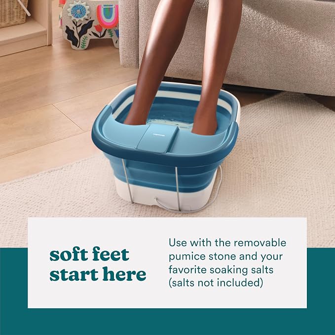 Homedics Smart Space Bubble Mate Collapsible Foot Spa, Heat-Maintaining - Image 6