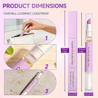 2 Pcs 2-in-1 Cuticle Oil Pusher Pen - Image 6