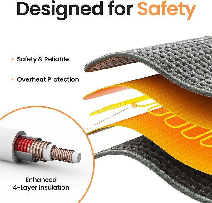 Heating Pad for Back, Shoulders & Period Cramps, 9 Heat Settings, Auto Shut-Off - Image 8