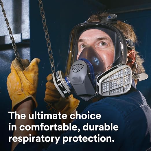 3M Ultimate FX Full Facepiece Reusable Respirator, Six-Strap Harness - Image 4