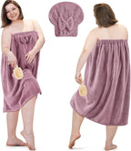 Xtinmee 2 Sets Plus Size Womens Wrap Towel by Xtinmee