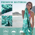 2 Pack Microfiber Beach Towel, Oversized Pool Towel 75”x 35”, Sand-Free Quick - Image 4