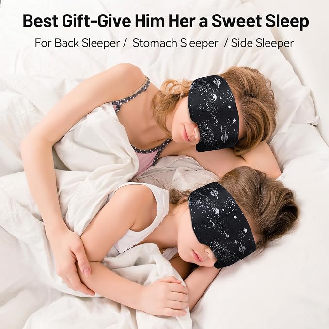 LOVE EYE Dual Side Sleep Mask, Ice Silk Eye Sleeping Mask & Blindfold - Image 8