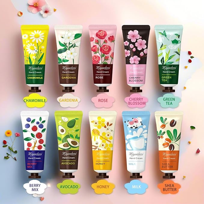 10 Pack Hand Cream Gift Set, Mothers Day Gifts, Moisturizing Hand Lotion Travel - Image 6