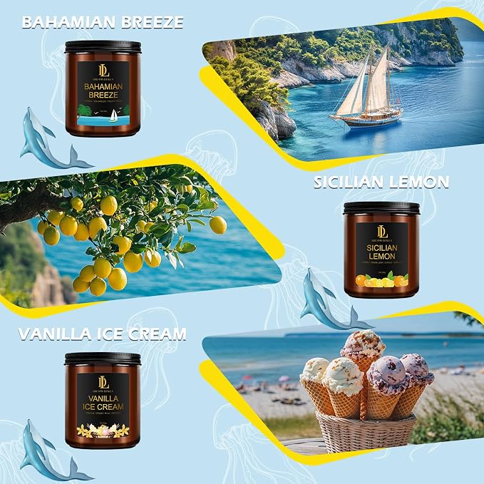 6 Pack Scented Candles Set, 42oz 300 Hour Long Lasting Candle, Soy Candles - Image 6