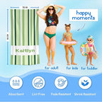 JML Custom Beach Towel with Name, Personalized Microfiber Beach Towel with Name - Image 3