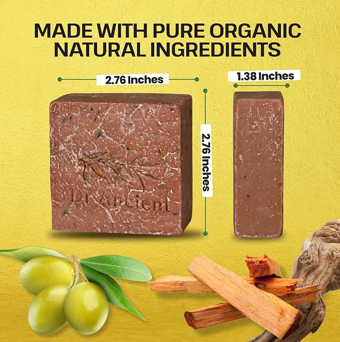Dr.Ancient Sandalwood Soap Bar, Organic Soap Bars Handcrafted the Traditional - Image 5