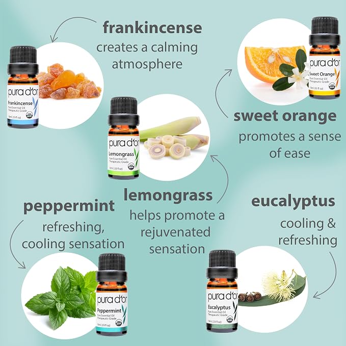 PURA D'OR Organic Sweet16 Essential Oils Set - Image 2