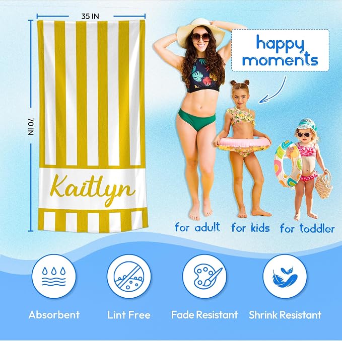 JML Personalized Beach Towel - Image 3