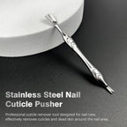 Stainless Steel 2-in-1 Cuticle Pusher - Image 2