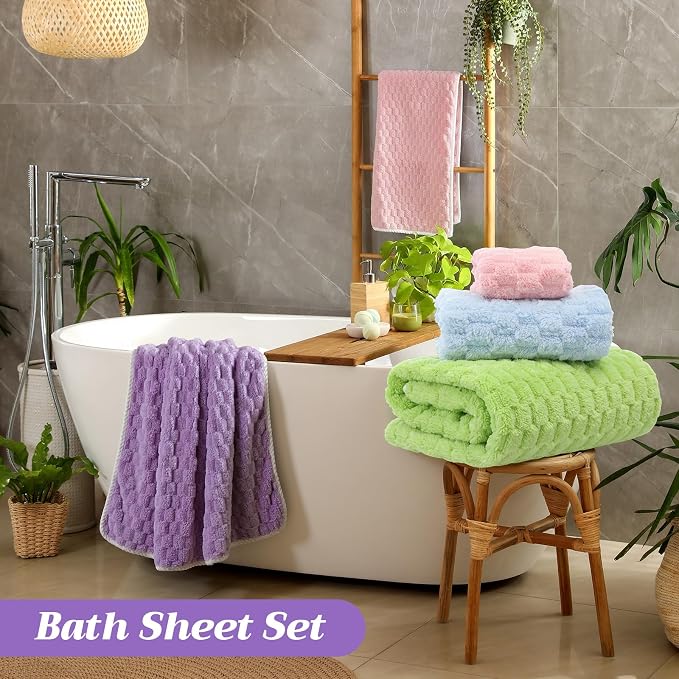 Gilprop 12 Pcs Soft Bath Towels Set - Image 3