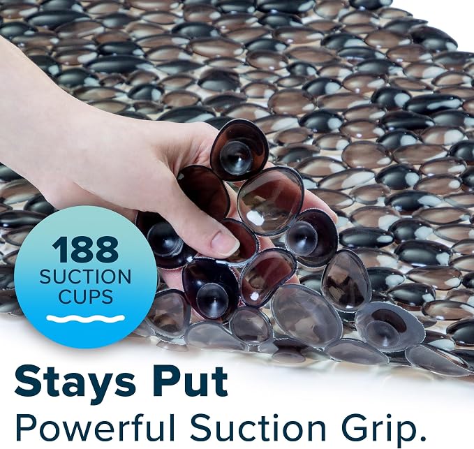 SlipX Solutions Non Slip Pebble Bath Mat - Image 6