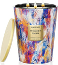 M&SENSE Summer Night Scented Soy Large Candle, 3-Wick 35oz 150 Hours Non-Toxic by MSENSE