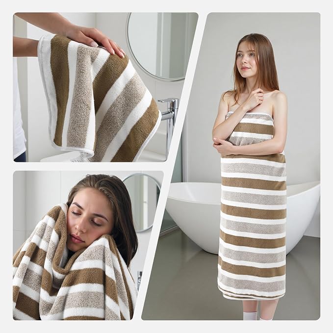 REDKISS Ultra Soft Bath Towel Sets 6-Piece 35"x70" | 100% Microfiber Highly - Image 7