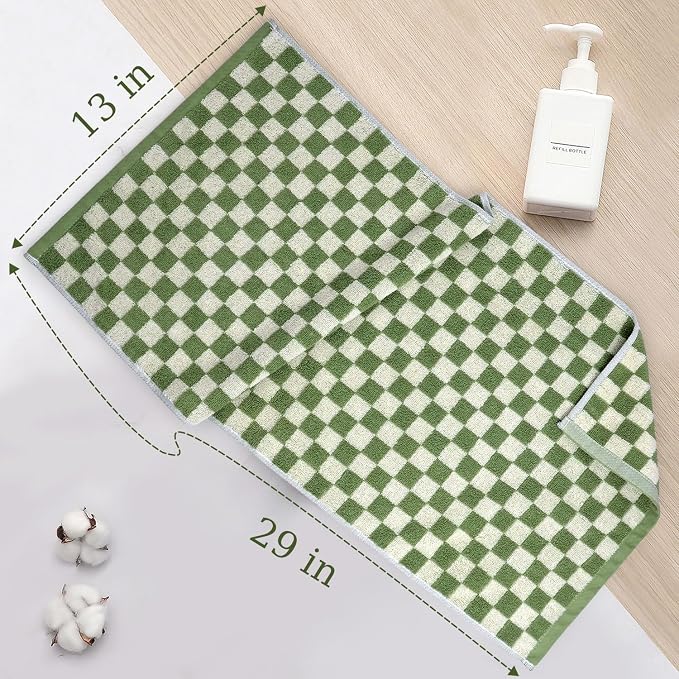 Jacquotha Hand Towels for Bathroom 4 Pack, Cotton Soft Absorbent for Face Spa - Image 7