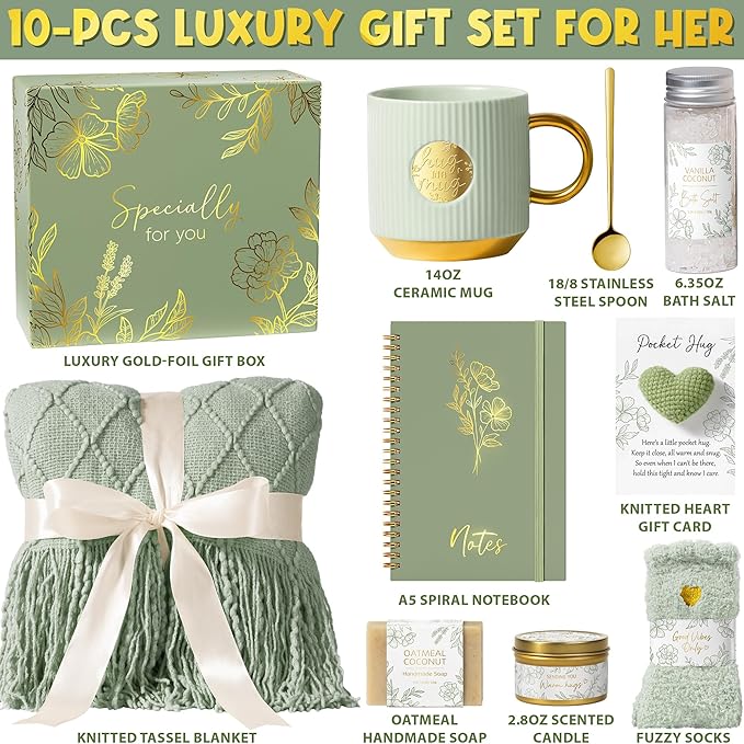 Self Care Gifts for Women Get Well Soon Gift Baskets, Mothers Day Birthday - Image 2