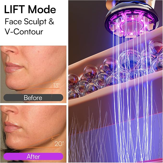 INIA Flare 3-in-1 Microcurrent Facial Device Red Light Therapy - Image 5