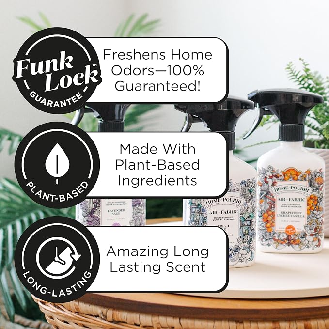 Home-Pourri Air + Fabric Multi-Purpose Odor Freshener Spray, Tropical Air - Image 3