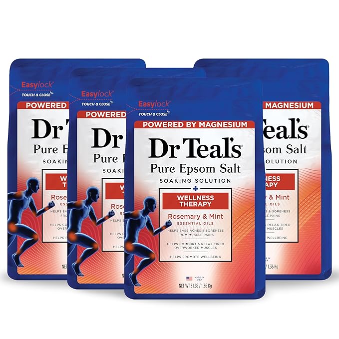 Dr Teal's Pure Epsom Salt Soak, Wellness Therapy by DrTeals