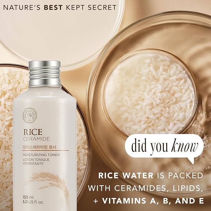 THE FACE SHOP Rice Ceramide Moisturizing Toner, Hydrating - Image 6