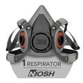 3M Half Facepiece Reusable Respirator 6100, Four-Point Harness, Comfortable Fit by 3MAutomotive