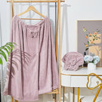 Xtinmee 2 Sets Plus Size Womens Wrap Towel - Image 6