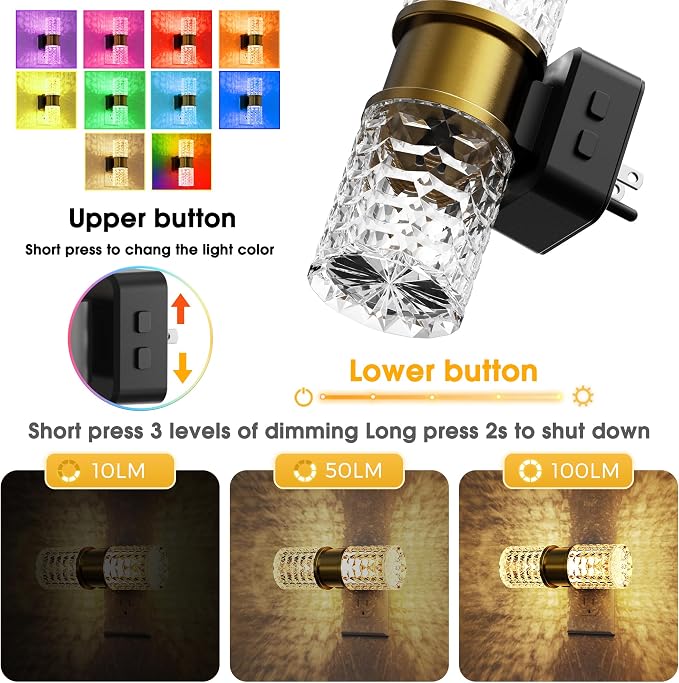L LOHAS LED Night Light, Night Lights Plug into Wall, 10-Color RGB Change - Image 4