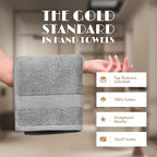White Classic Light Gray Hand Towels - Image 2