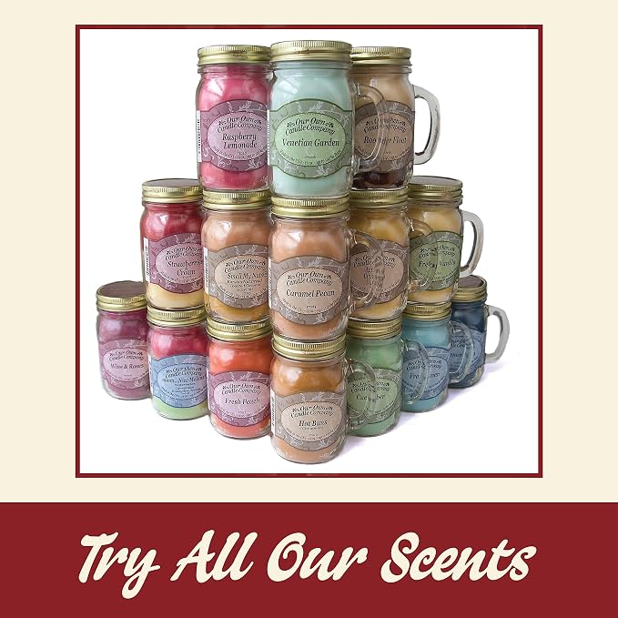 Our Own Candle Company, Macintosh Apple Scented Mason Jar Candle, 100 Hour Burn - Image 6