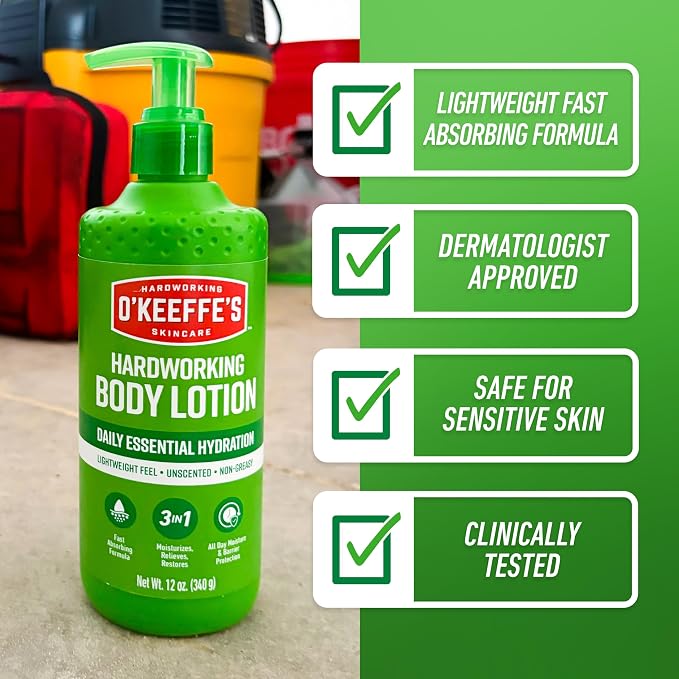 O'Keeffe's Hand and Body Lotion - 12 oz Pump - Daily Essential Hydration - Image 5