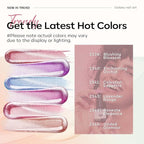modelones Holographic Glitter Cat Eye Gel Nail Polish Kit 6 Colors - Image 7