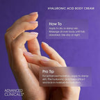 Advanced Clinicals Hyaluronic Acid Moisturizer Body Cream W/Vitamin E | - Image 7