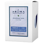 Aroma Naturals Lavender Essential Oil Blue Scented Pillar Candle, Tranquility - Image 3