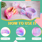 WSYUB Face Washing Headband and Wristbands Set, Headband and Writ Bands - Image 5