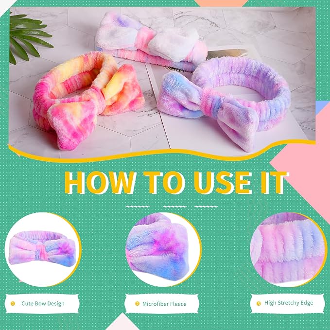 WSYUB Face Washing Headband and Wristbands Set, Headband and Writ Bands - Image 5