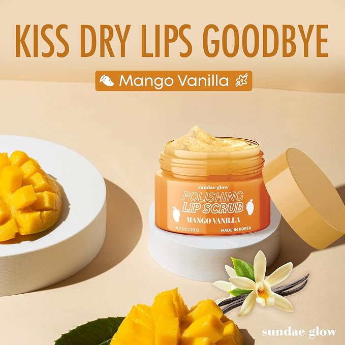 Lip Scrub with Mango Vanilla – Exfoliates, Hydrates & Repairs – Smooths - Image 3