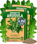 HOME GROWN Arugula Roquette Seeds 4350+ Bulk Pack Heirloom Non-GMO, High by HOMEGROWN