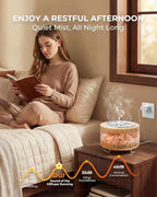 Essential Oil Diffuser with Himalayan Salt Lamp, 350ml Ultrasonic Aromatherapy - Image 5