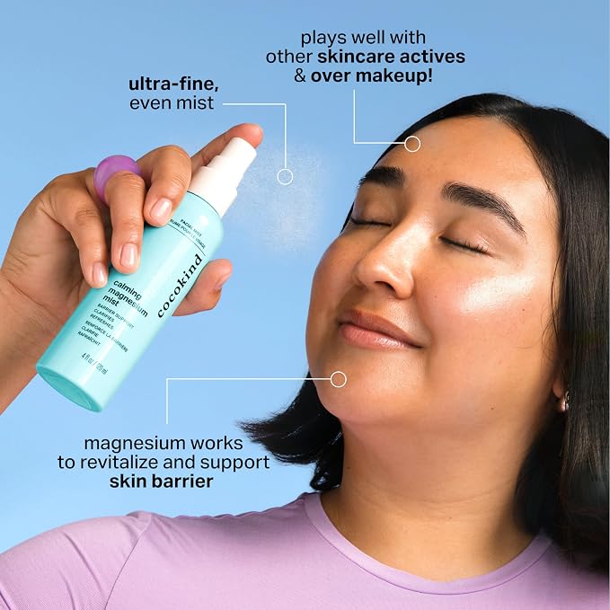 Cocokind Calming Magnesium Mist, Hydrating Facial Spray to Reduce Visible - Image 2