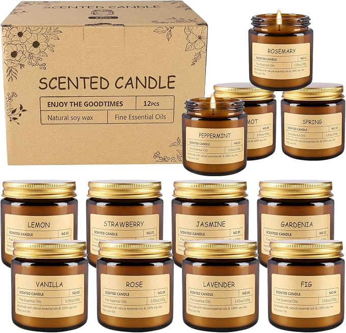 12Pack Scented Candle Set - Image 4