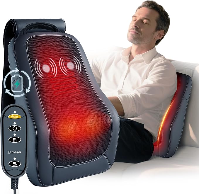 COMFIER Cordless Shiatsu Neck Back Massager by COMFIER