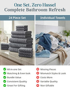 24-Piece Premium Towel Sets for Bathroom - Image 5