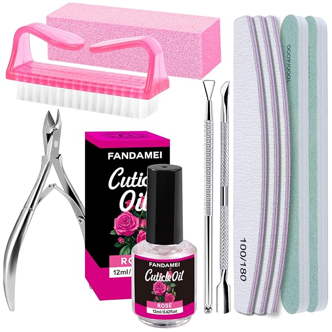 FANDAMEI Nail Files and Buffers, Manicure Tools Nail Care Kit by FANDAMEI