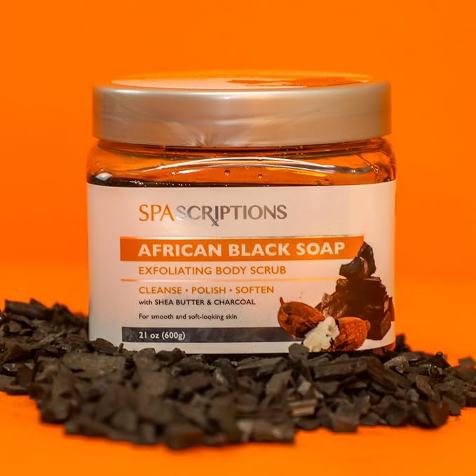 SpaScriptions African Black Soap Sugar Scrub - Image 4