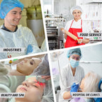 Disposable Bouffant Caps 21 Inch Non Woven Hair Net Elastic Head Cover - Image 2