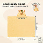 KeaBabies Organic Baby Towel - Image 2