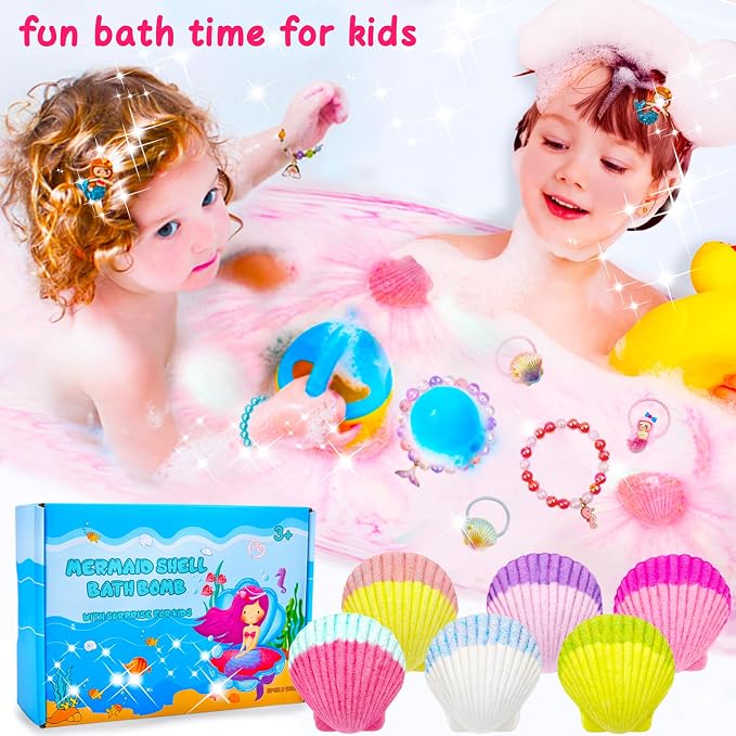 Mermaid Bath Bombs for Kids Girls - Image 3